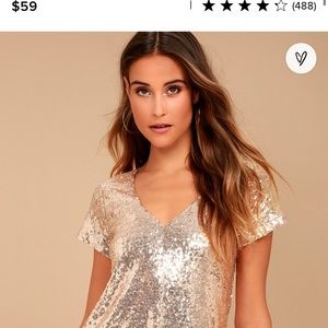 Beautiful sequin tshirt dress.